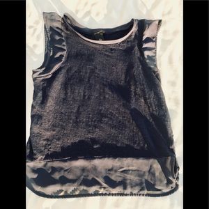 Ann Taylor Navy Tank Small